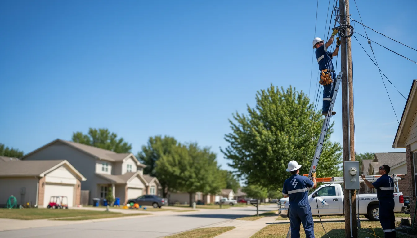 Residential electrician providing installation services in Funk, NE